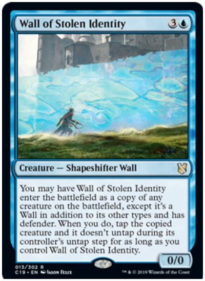 Wall of Stolen Identity Commander 2019 MTG