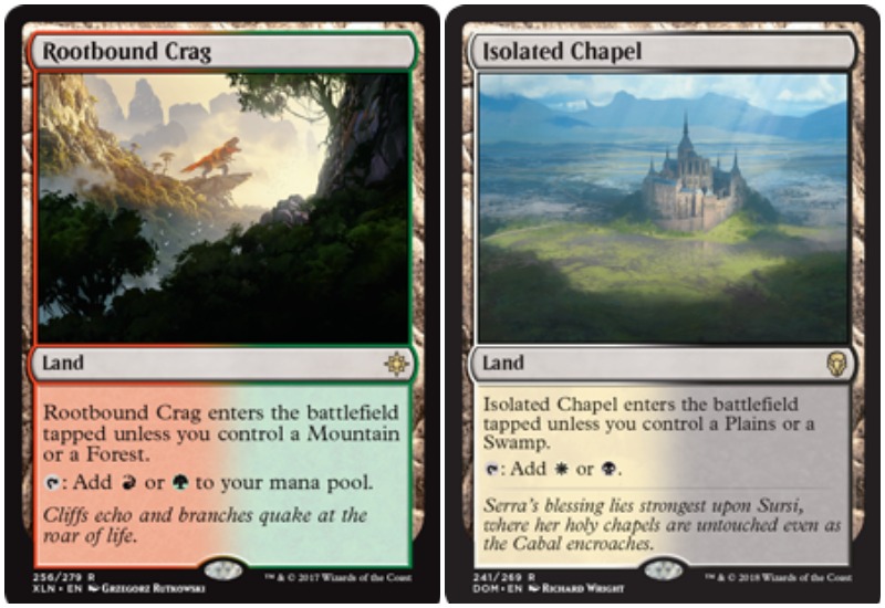 Dual Colored lands MTG Standard Rotation
