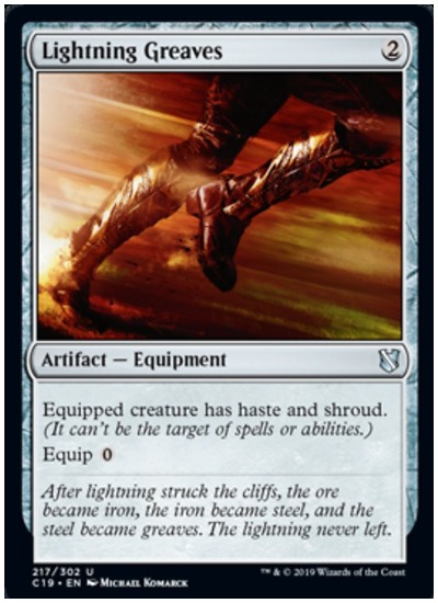 Lightning Greaves Commander 2019 MTG