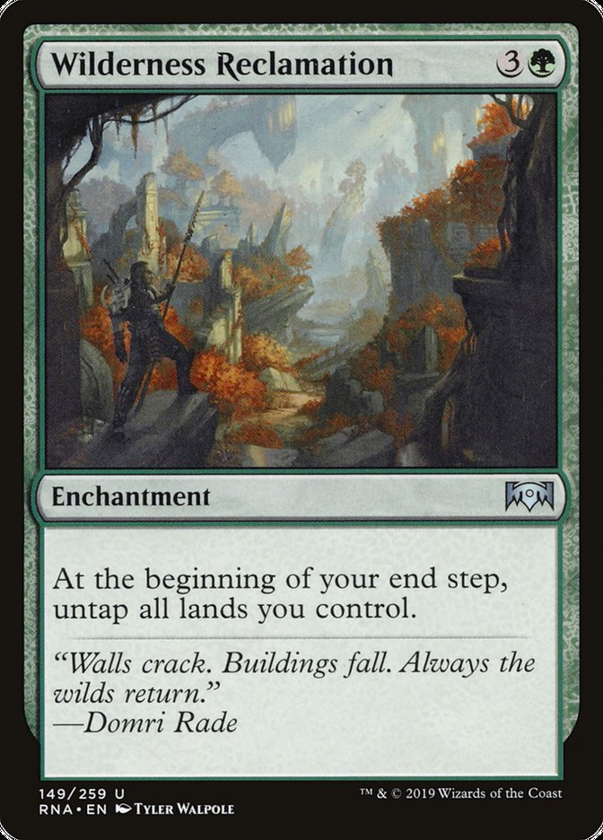 Wilderness Reclamation Magic Ravnica Allegiance