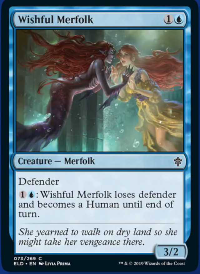 Wishful Merfolk Spoiler Magic Throne of Eldraine