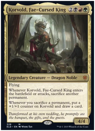 Korvold, Fae-Cursed King screenshot MTG Brawl