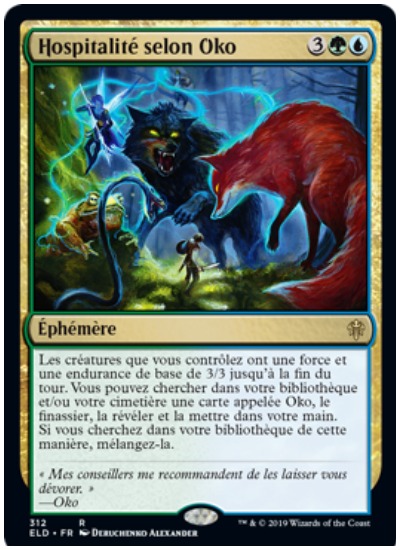 Oko’s Hospitality French MTG Throne of Eldraine