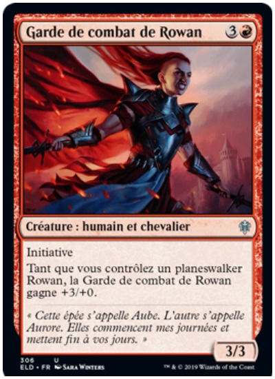 Rowan’s Bodyguard French MTG Throne of Eldraine