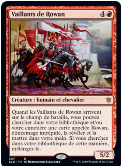 Rowan’s Braves French MTG Throne of Eldraine