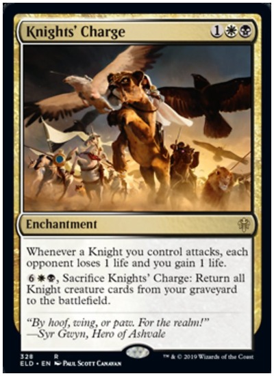Knights' Charge MTG Throne of Eldraine