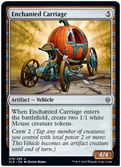 Enchanted Carriage MTG Throne of Eldraine