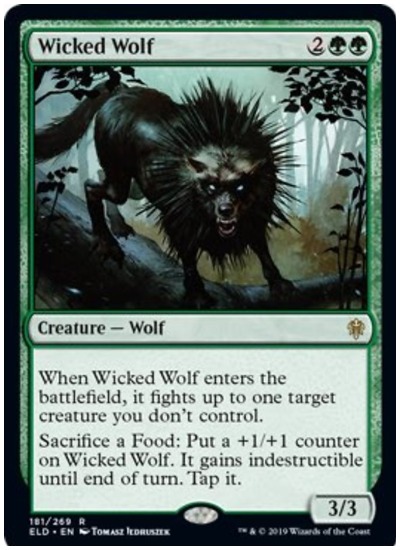 Throne of Eldraine Wicked Wolf isn’t legendary, but it’s big and bad ...