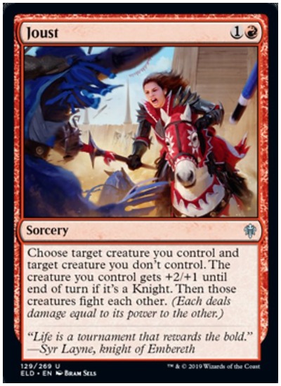Joust MTG Throne of Eldraine