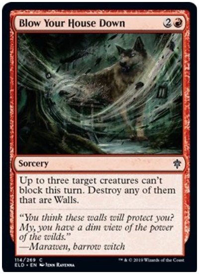 Blow Your House Down MTG Throne of Eldraine