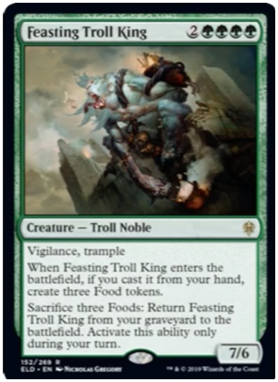 Feasting Troll King Throne of Eldraine