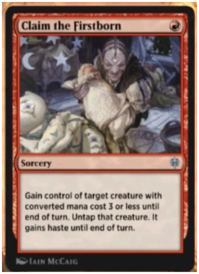 Claim the Firstborn MTG Throne of Eldraine
