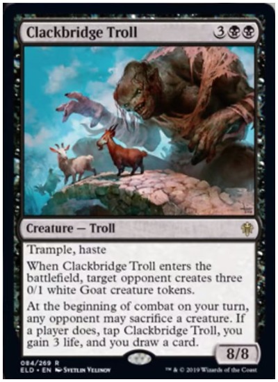 Clackbridge Troll MTG Throne of Eldraine