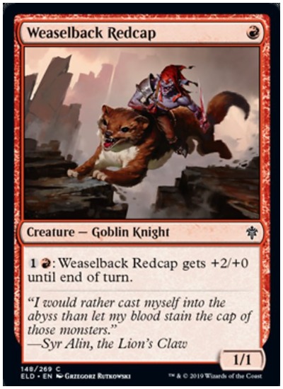 Weaselback Redcap MTG Throne of Eldraine