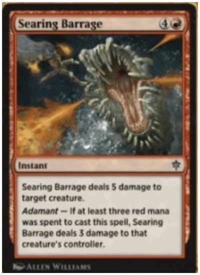 Searing Barrage Thone of Eldraine