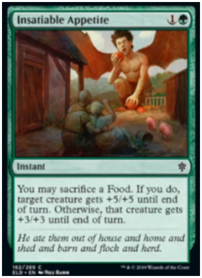 Insatiable appetite