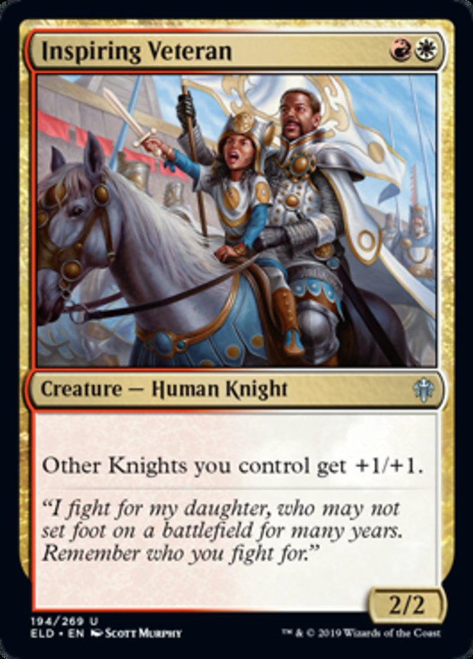 Inspiring Veteran Spoiler Magic Throne of Eldraine
