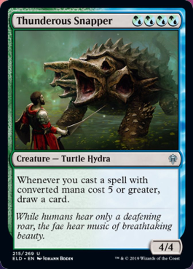 Thunderous Snapper Spoiler Magic Throne of Eldraine
