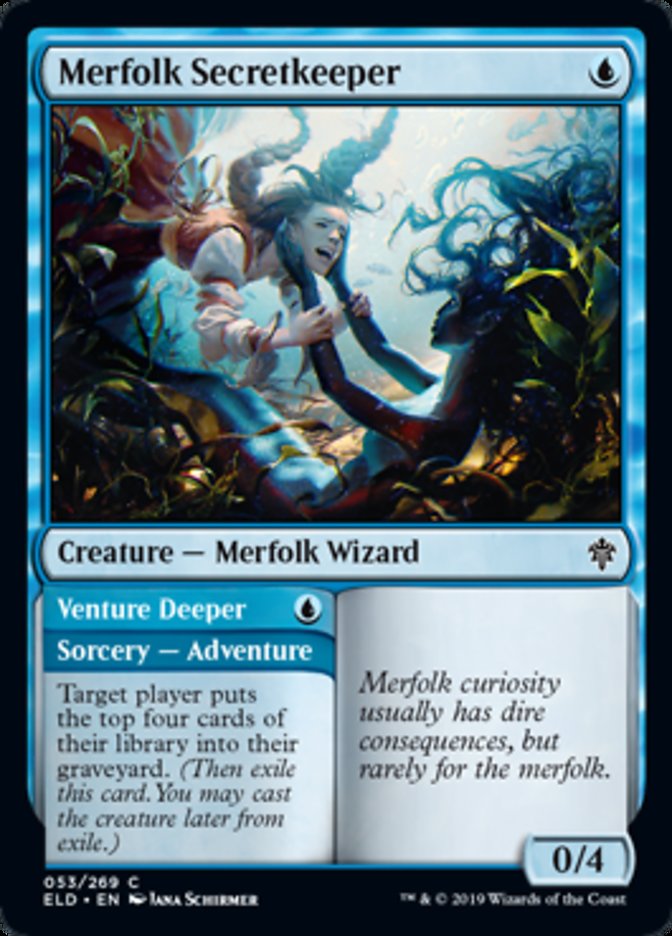 Merfolk Secretkeeper Magic Throne of Eldraine