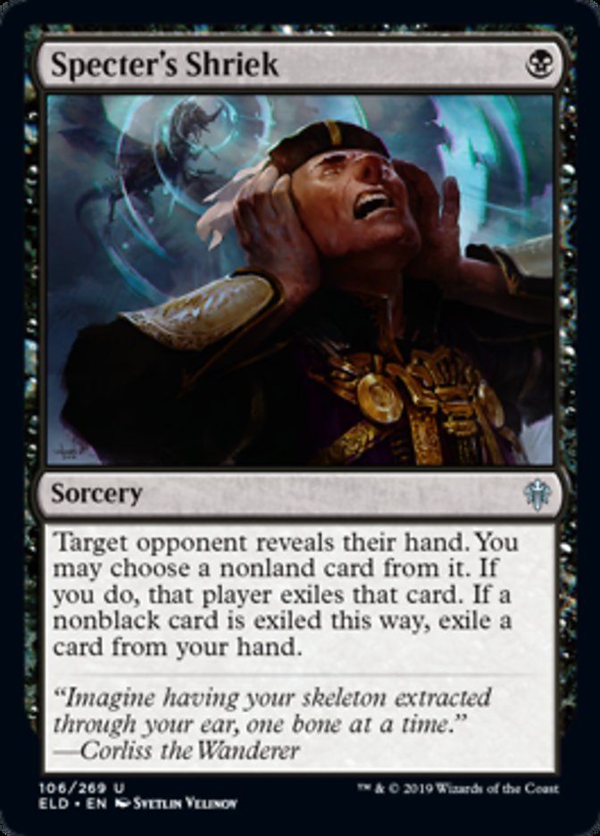 Specter's Shriek Magic Throne of Eldraine