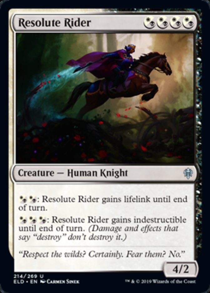 Resolute Rider Magic Throne of Eldraine