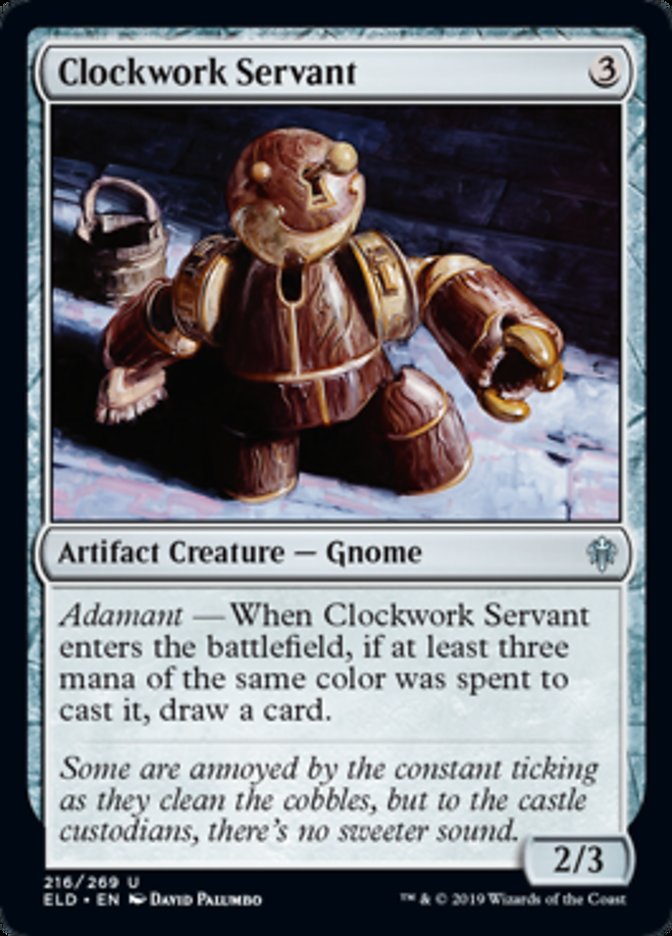 Clockwork Servant Magic Throne of Eldraine