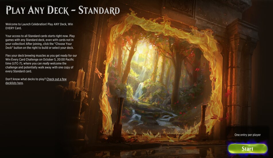 MTG Arena Play Any Card event