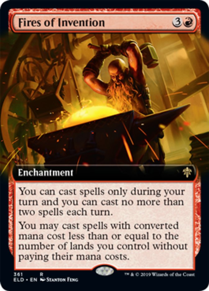 Fires of Invention Magic Throne of Eldraine