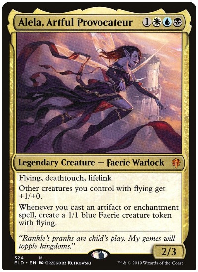 Alela, Artful Provocateur Throne of Eldraine Brawl Commander