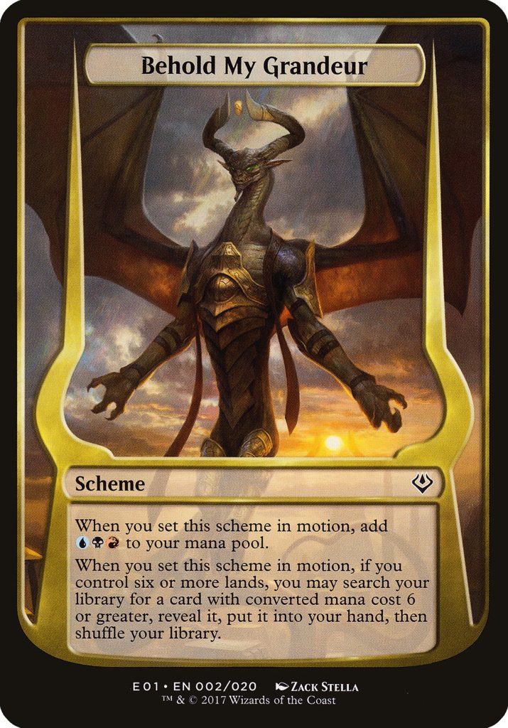 Behold My Grandeur Scheme Card MTG