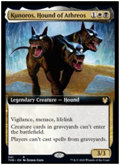 Kunoros, Hound of Athreos THB MTG