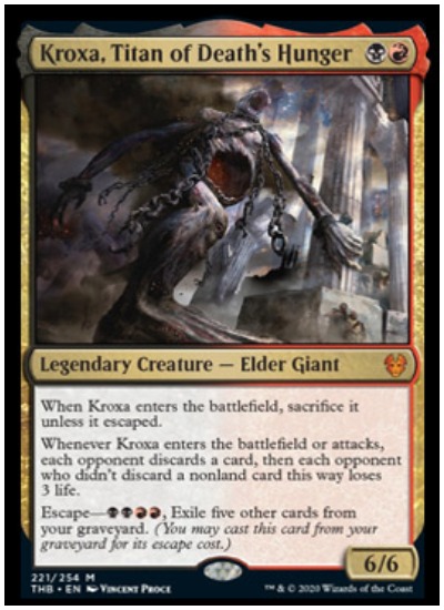 Kroxa, Titan of Death's Hunger THB MTG
