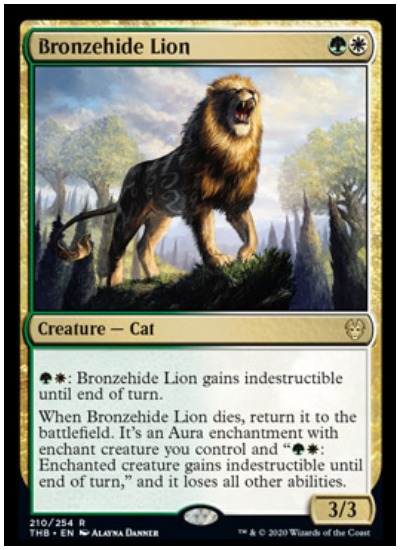 Bronzehide Lion THB MTG