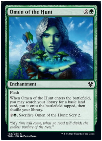 Omen of the Hunt THB MTG