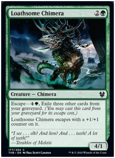 Loathsome Chimera THB MTG