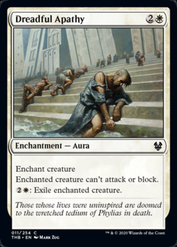 Dreadful Apathy Spoiler Magic Theros Beyond Death