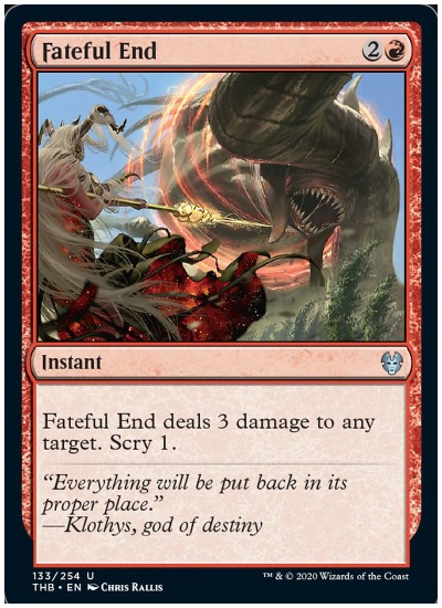 Fateful End THB MTG