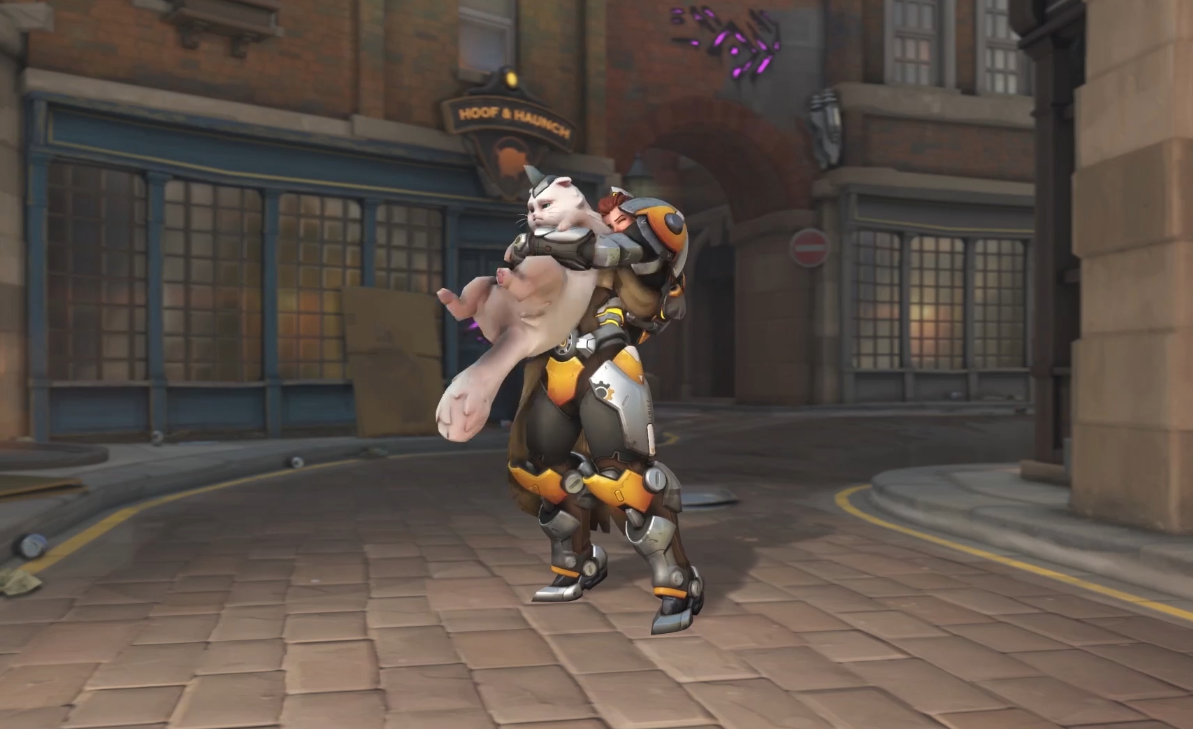 Brigitte finally gets a Jetpack Cat emote in Overwatch | Dot Esports