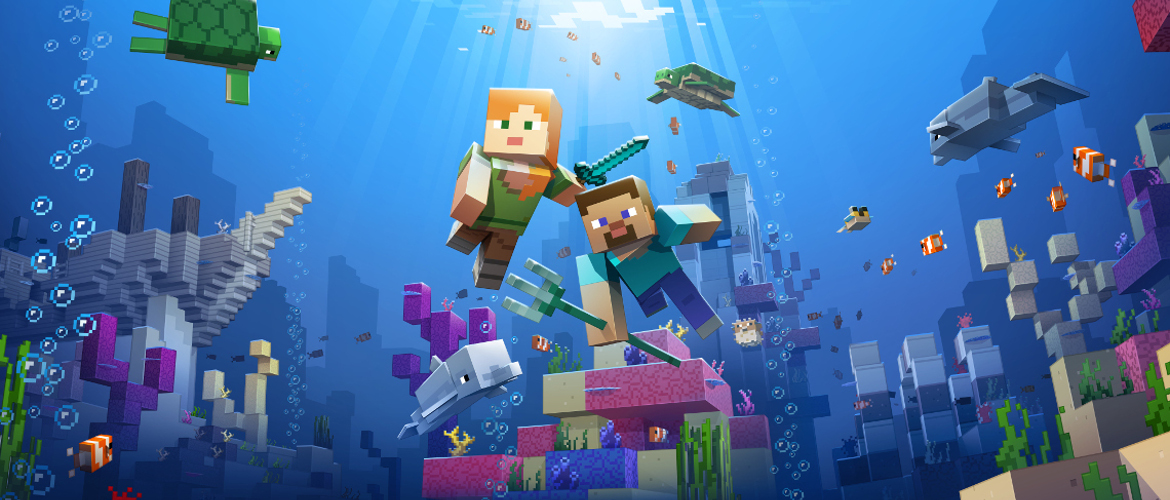 How to Breath Underwater in Minecraft's Update Aquatic