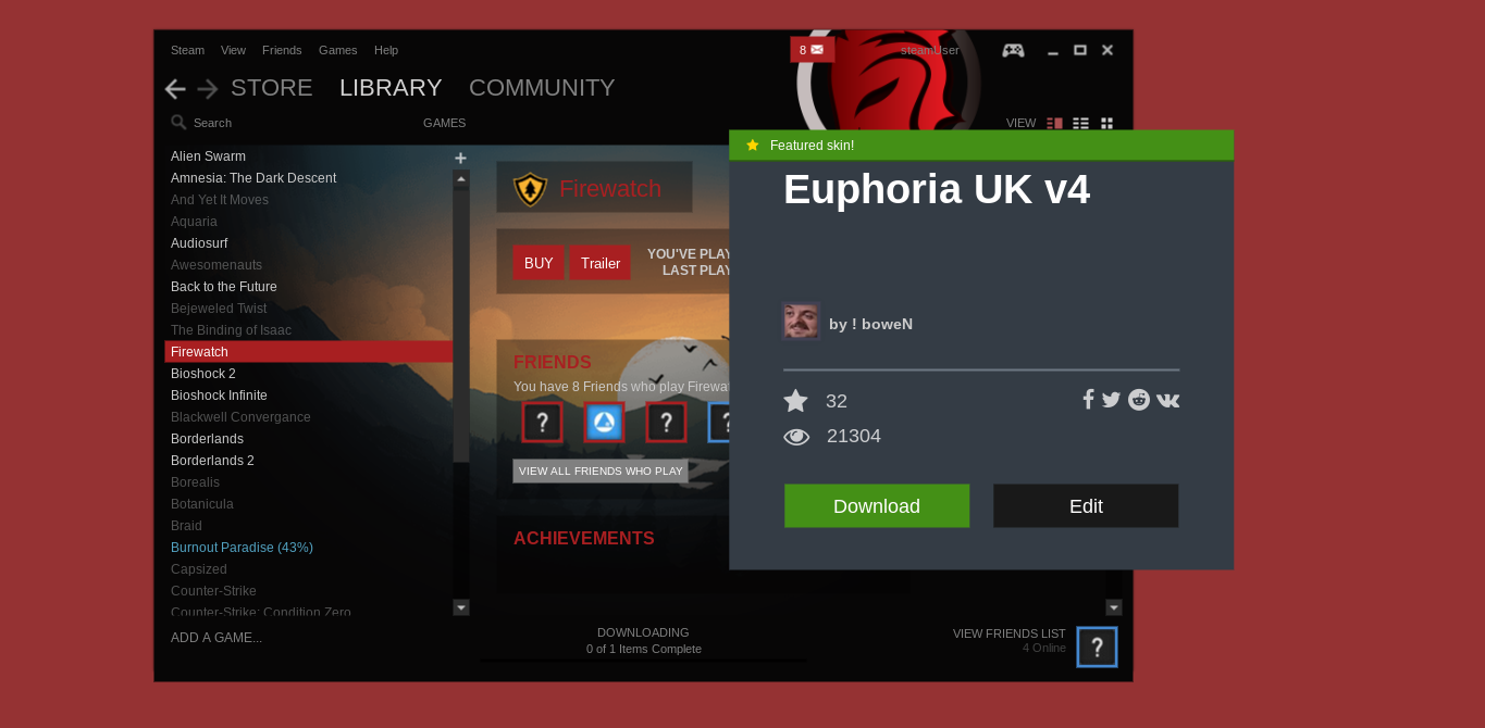 The Europhia UK v4 skin lets users feel like they're using a gaming laptop before they even fire up a single game.